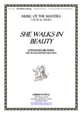 She Walks in Beauty Four-Part choral sheet music cover